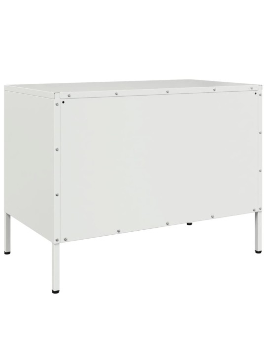 TV skříňka bílá 68 x 39 x 50,5 cm ocel