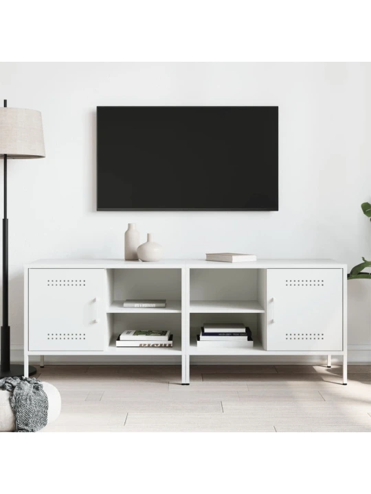 TV skříňky 2 ks bílé 68 x 39 x 50,5 cm ocel