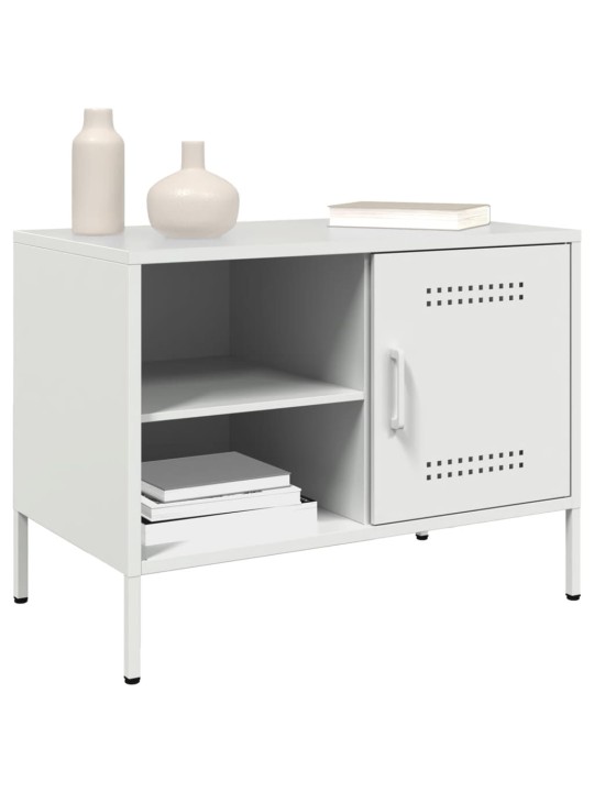 TV skříňky 2 ks bílé 68 x 39 x 50,5 cm ocel