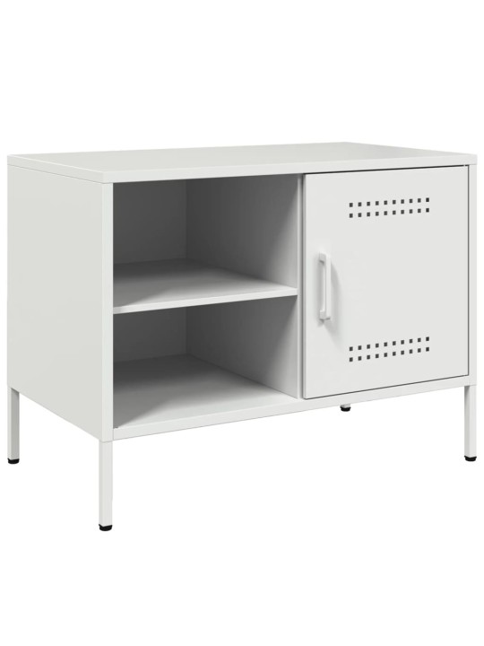 TV skříňky 2 ks bílé 68 x 39 x 50,5 cm ocel