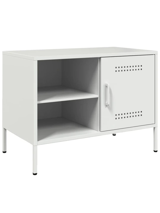TV skříňky 2 ks bílé 68 x 39 x 50,5 cm ocel