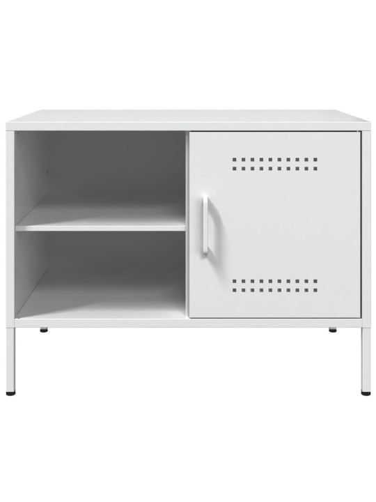 TV skříňky 2 ks bílé 68 x 39 x 50,5 cm ocel
