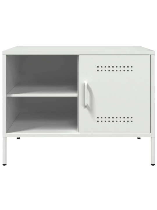 TV skříňky 2 ks bílé 68 x 39 x 50,5 cm ocel