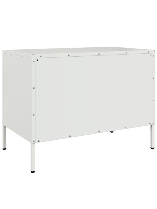 TV skříňky 2 ks bílé 68 x 39 x 50,5 cm ocel