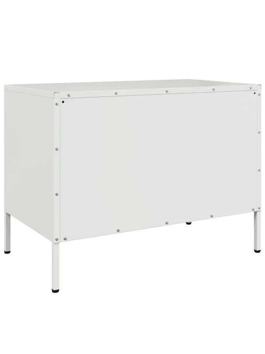 TV skříňky 2 ks bílé 68 x 39 x 50,5 cm ocel