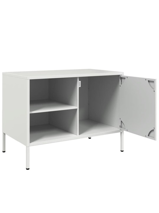 TV skříňky 2 ks bílé 68 x 39 x 50,5 cm ocel