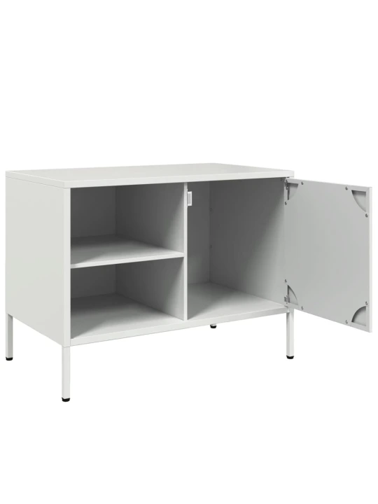 TV skříňky 2 ks bílé 68 x 39 x 50,5 cm ocel