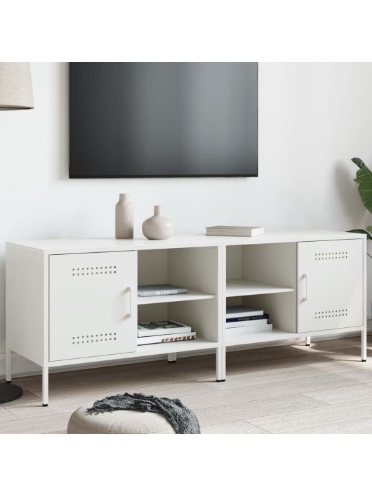 TV skříňky 2 ks bílé 68 x 39 x 50,5 cm ocel