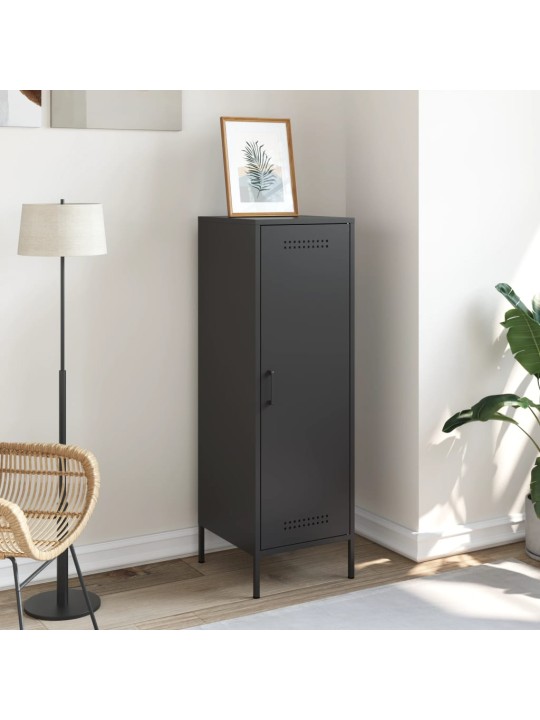 Skříň highboard černá 36 x 39 x 113 cm ocel