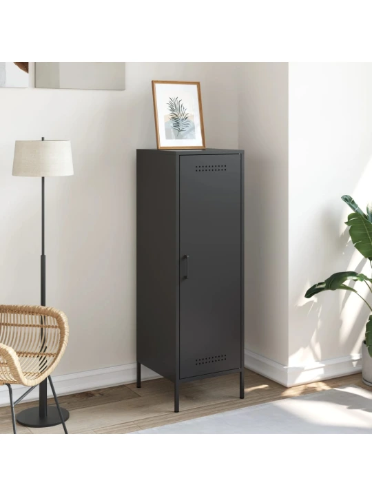 Skříň highboard černá 36 x 39 x 113 cm ocel