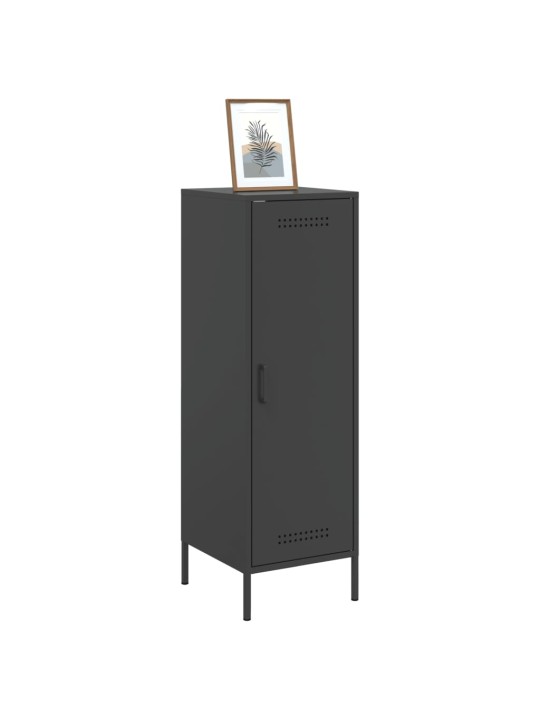 Skříň highboard černá 36 x 39 x 113 cm ocel