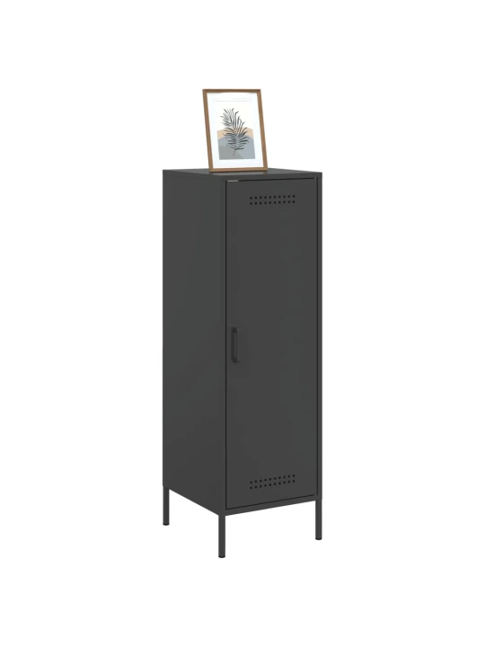 Skříň highboard černá 36 x 39 x 113 cm ocel
