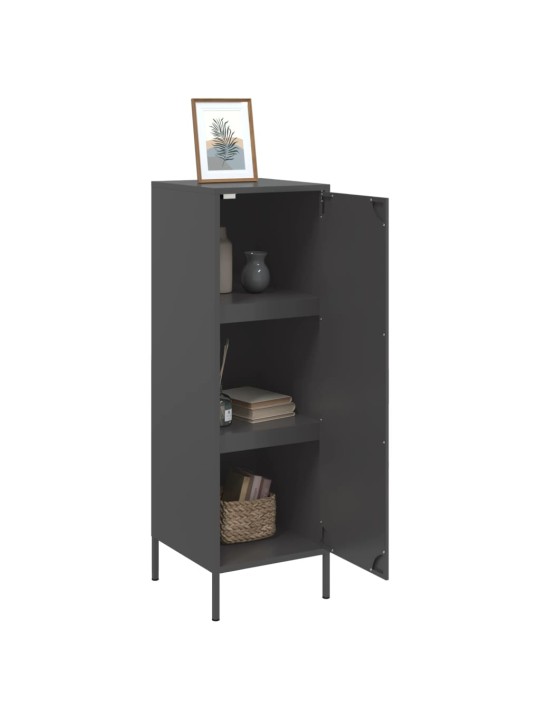 Skříň highboard černá 36 x 39 x 113 cm ocel