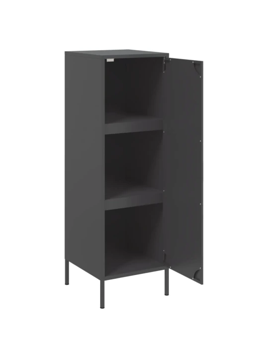 Skříň highboard černá 36 x 39 x 113 cm ocel