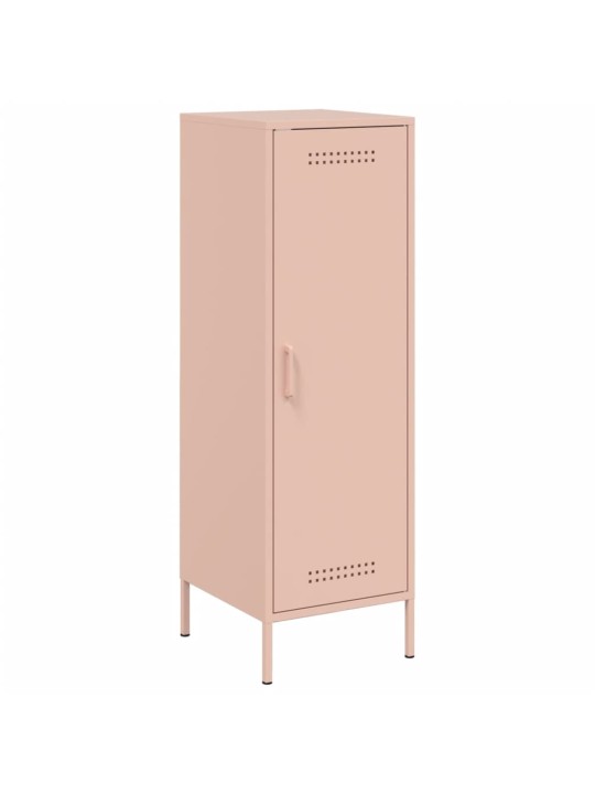 Skříň highboard růžová 36 x 39 x 113 cm ocel