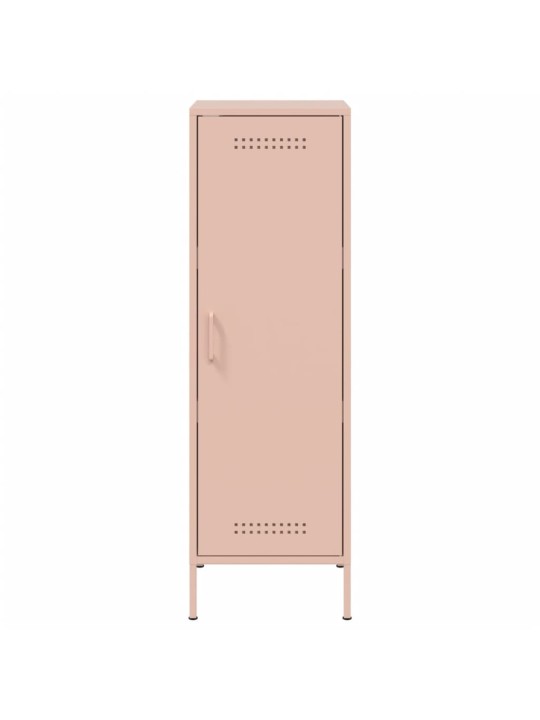 Skříň highboard růžová 36 x 39 x 113 cm ocel