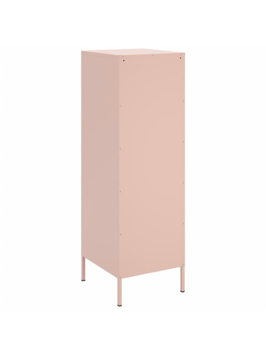 Skříň highboard růžová 36 x 39 x 113 cm ocel