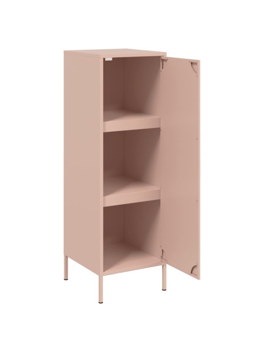 Skříň highboard růžová 36 x 39 x 113 cm ocel