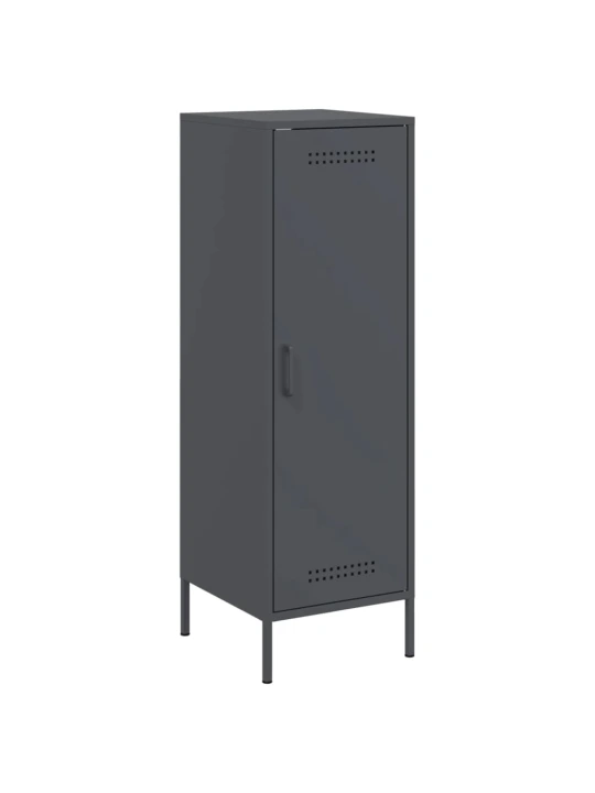 Skříň highboard antracitová 36 x 39 x 113 cm ocel