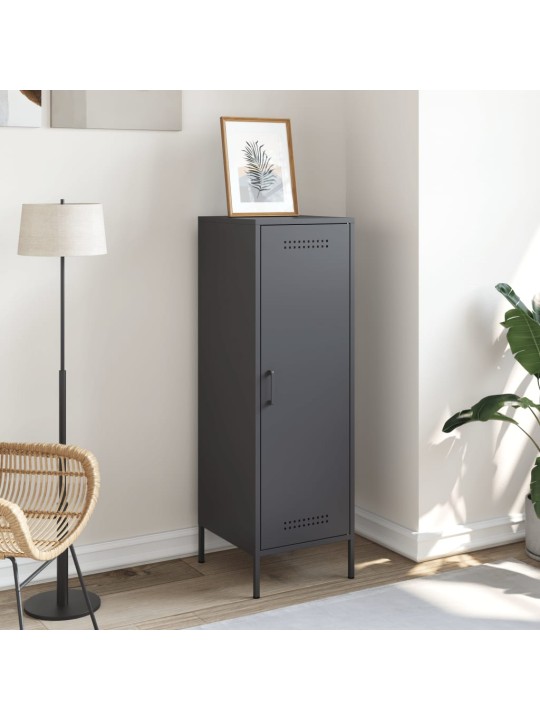 Skříň highboard antracitová 36 x 39 x 113 cm ocel