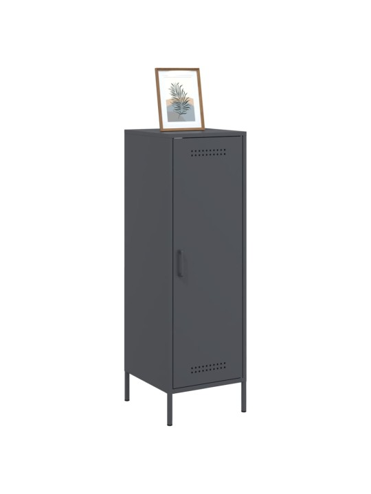 Skříň highboard antracitová 36 x 39 x 113 cm ocel