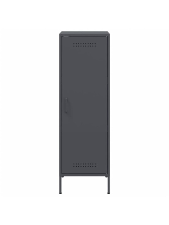 Skříň highboard antracitová 36 x 39 x 113 cm ocel