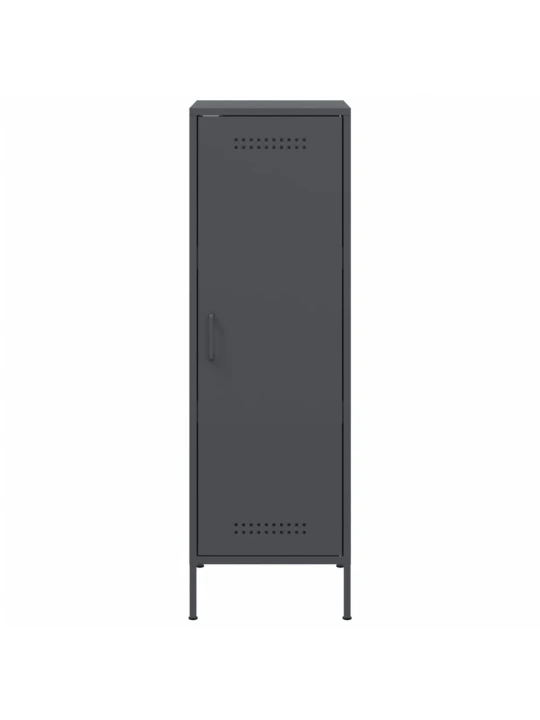 Skříň highboard antracitová 36 x 39 x 113 cm ocel