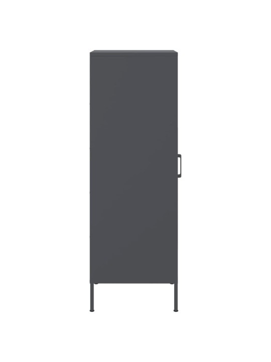 Skříň highboard antracitová 36 x 39 x 113 cm ocel
