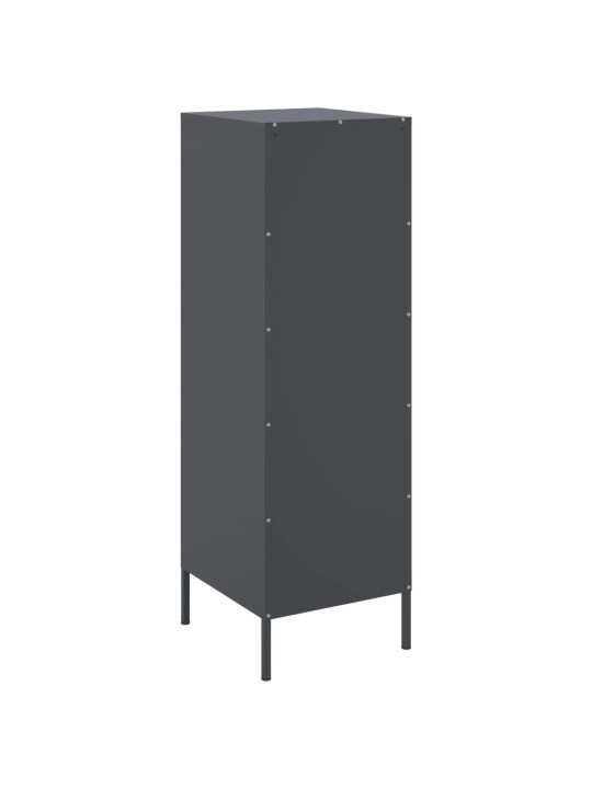 Skříň highboard antracitová 36 x 39 x 113 cm ocel