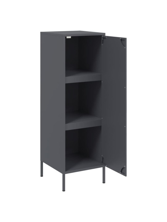 Skříň highboard antracitová 36 x 39 x 113 cm ocel