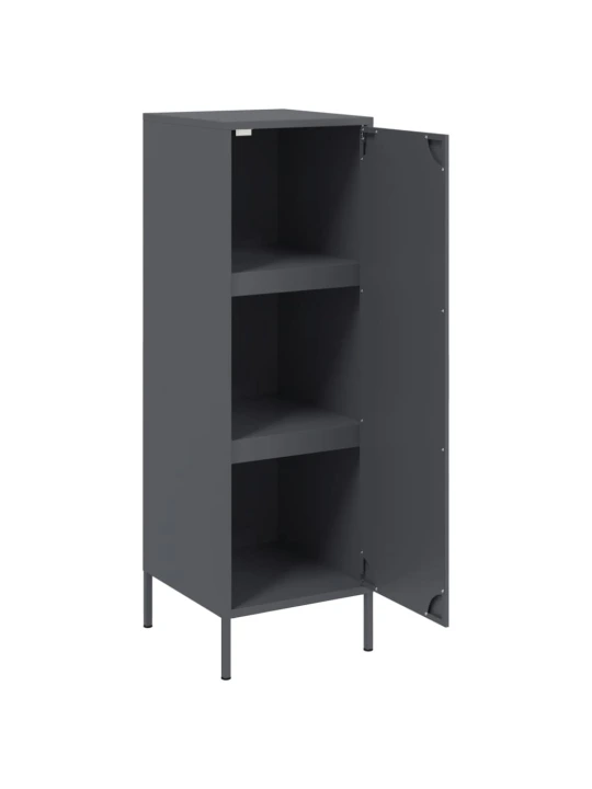 Skříň highboard antracitová 36 x 39 x 113 cm ocel