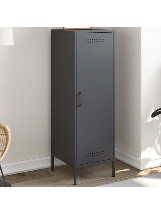 Skříň highboard antracitová 36 x 39 x 113 cm ocel