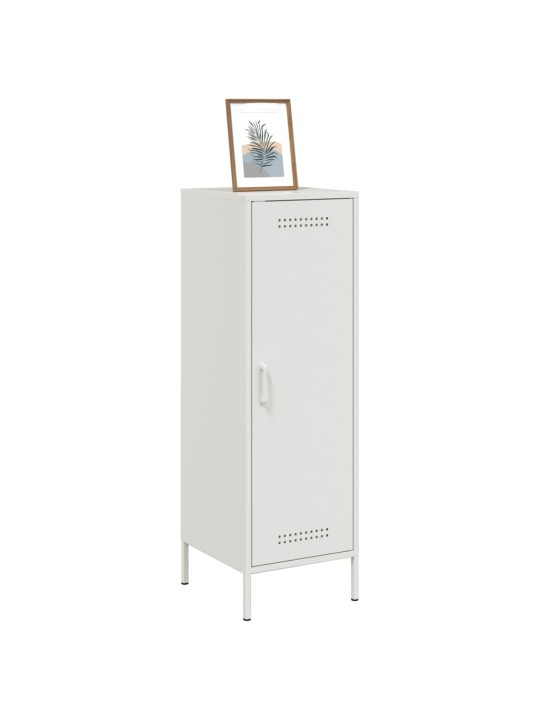 Skříň highboard bílá 36 x 39 x 113 cm ocel