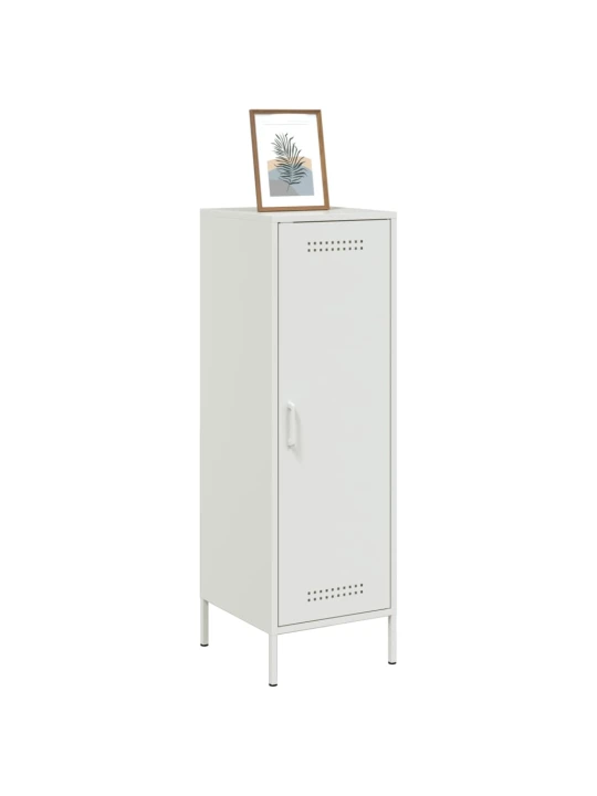 Skříň highboard bílá 36 x 39 x 113 cm ocel