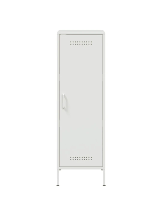 Skříň highboard bílá 36 x 39 x 113 cm ocel