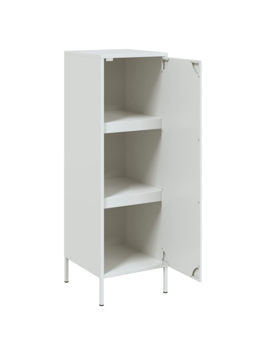 Skříň highboard bílá 36 x 39 x 113 cm ocel