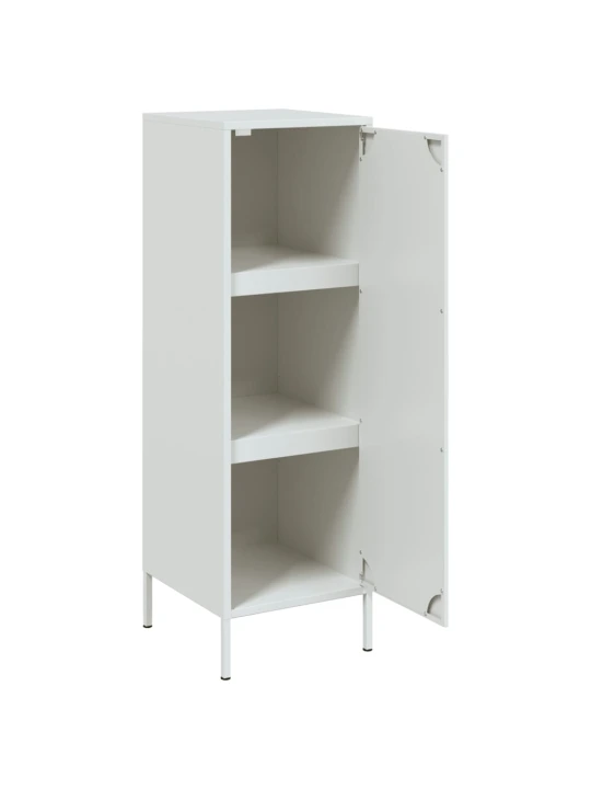 Skříň highboard bílá 36 x 39 x 113 cm ocel