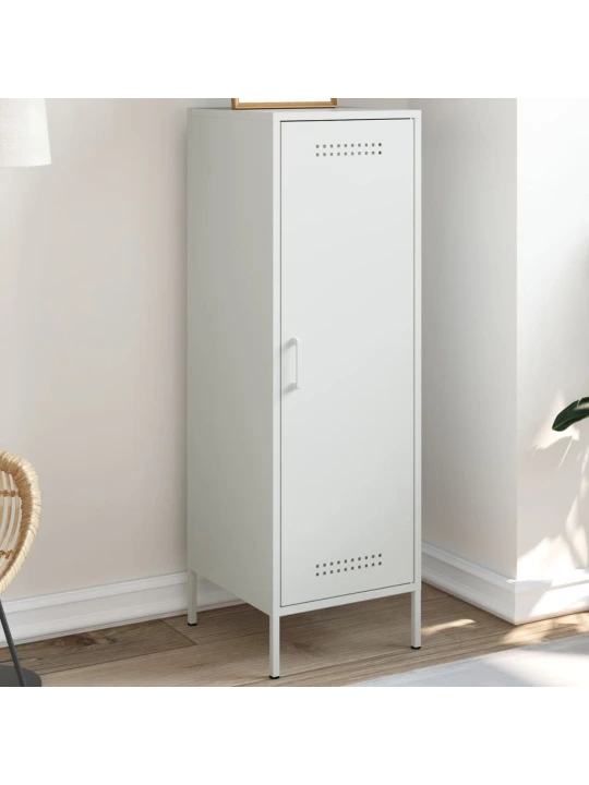 Skříň highboard bílá 36 x 39 x 113 cm ocel