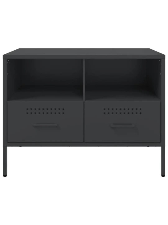 TV skříňka černá 68 x 39 x 50,5 cm ocel