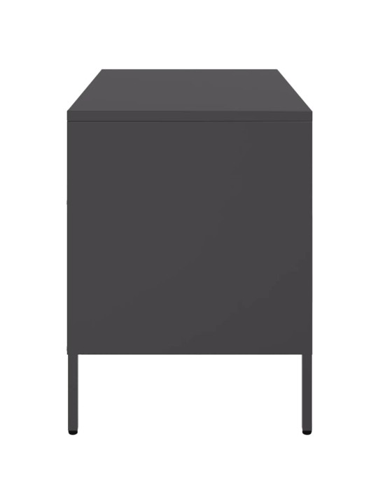 TV skříňka černá 68 x 39 x 50,5 cm ocel