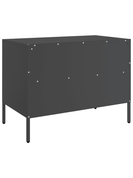 TV skříňka černá 68 x 39 x 50,5 cm ocel