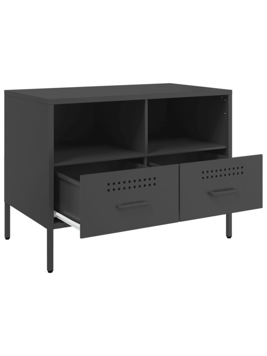 TV skříňka černá 68 x 39 x 50,5 cm ocel