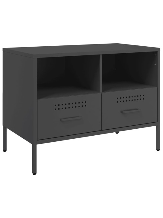 TV skříňky 2 ks černé 68 x 39 x 50,5 cm ocel