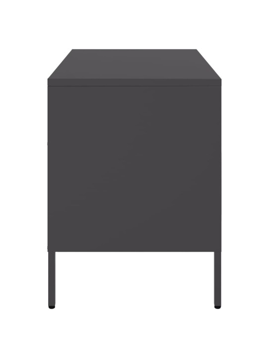 TV skříňky 2 ks černé 68 x 39 x 50,5 cm ocel