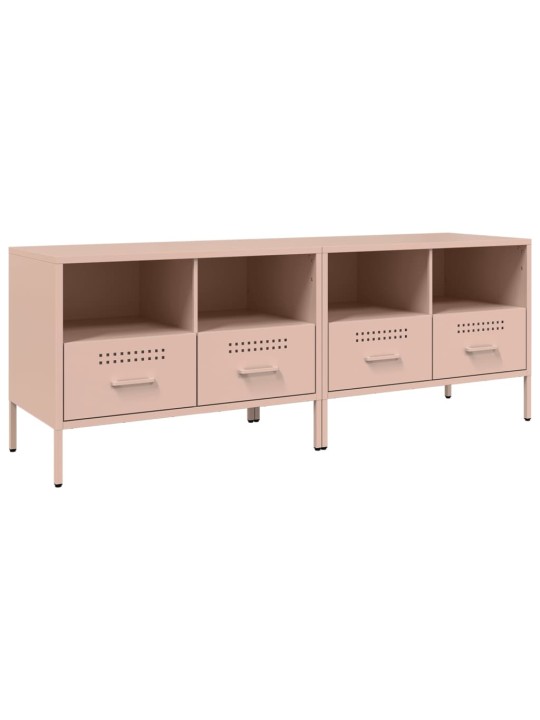 TV skříňky 2 ks růžové 68 x 39 x 50,5 cm ocel