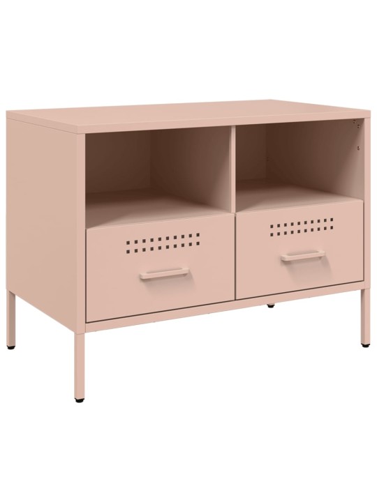TV skříňky 2 ks růžové 68 x 39 x 50,5 cm ocel