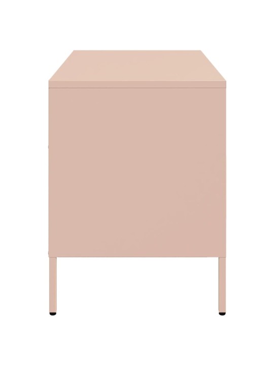 TV skříňky 2 ks růžové 68 x 39 x 50,5 cm ocel