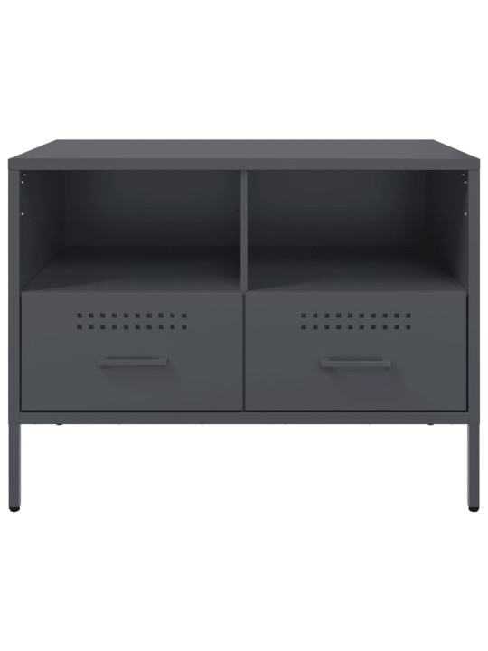 TV skříňka antracitová 68 x 39 x 50,5 cm ocel