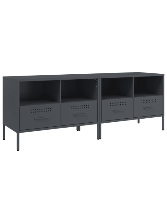 TV skříňky 2 ks antracitové 68 x 39 x 50,5 cm ocel