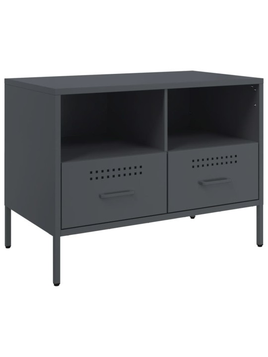 TV skříňky 2 ks antracitové 68 x 39 x 50,5 cm ocel